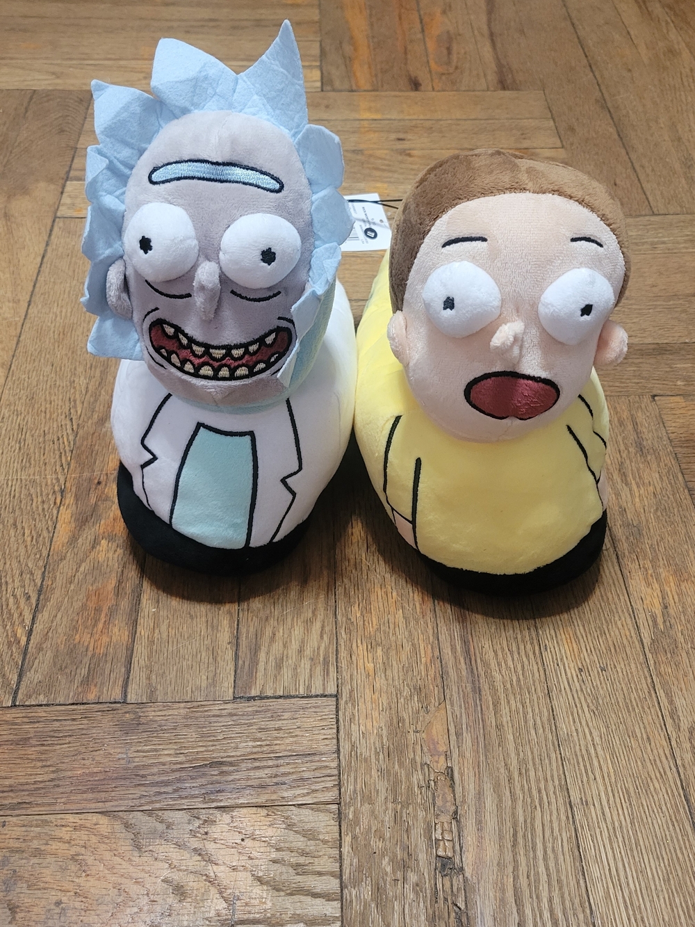 Rick and Morty Plush Slippers - Cartoon Character Set